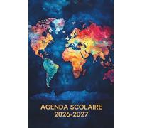 Agenda Scolaire 2026-2027: Une Page par Jour | Emploi du Temps | Devoirs & Objectifs | Planner Étudiant Collège Lycée Université | Thème Voyage