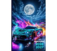 Agenda Scolaire 2026-2027 Voiture de Course: Planificateur Journalier 1 Page par Jour - Pour Étudiants: Primaire,Collège, Lycée.