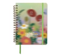 Agenda scolaire 2026/2027, vue hebdomadaire, format A5, couleur vert citron