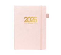 Agenda scolaire A5 2026-2027 hebdomadaire et quotidien - Carnet avec liste de tâches - Rose - Pour planification et prise de notes