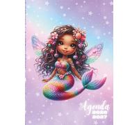 Agenda Scolaire: Fée, Sirène, Noire, Métisse | Un Jour Par Page, Journalier | Format Standard, 12x17 cm | Primaire, CP, CE1, CE2, CM1, CM2, Collège ... Princesse, Noire, Kawaii, Girly, Arc en Ciel