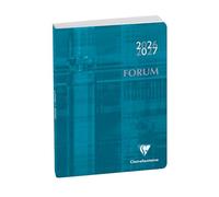 Exacompta - 184073E - Agenda journalier Forum Métric - 12 x 17 cm - Août 2025 à juillet 2026 - Coloris bleu canard