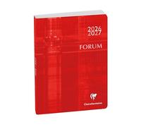 Exacompta 184075E - Agenda Forum Métric 12 x 17 cm - Journalier Août 2026 à Juillet 2027 - Rouge