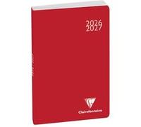 Exacompta Agenda journalier Forum Work & After Classic 10 x 15 cm Août 2025 à juillet 2026 Rouge