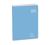 Exacompta Agenda journalier Forum Color Soft Harmony 12x17 cm Août 2025–juil. 2026 Bleu