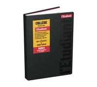 L'ETUDIANT COLLEGE Agenda Scolaire 2025 2026 Couverture ouatinée 15x21cm journalier - Noir