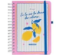 Agenda scolaire journalier Mr. Wonderful 2026-2027 Si la vie te donne des citrons… Multicolore