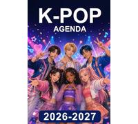 Agenda scolaire K-POP Mixte 2026-2027: Dates en toutes lettres | Août 2026 à juillet 2027