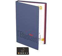 Agenda Scolaire l'Etudiant 2026-2027 12 x 18 cm 1 Jour par Page avec Index Adhésif Blumie (Bleu)