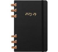 Agenda scolaire Moleskine 2023-2024 12 mois Spirales Académique Noir Noir G