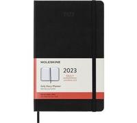 Agenda scolaire Moleskine 2023 Journalier grand format Rigide Noir Noir G