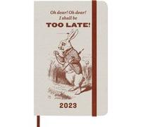 Moleskine Agenda hebdomadaire 12 mois Alice au pays des merveilles 2023 Pocket/A6 1 sem.