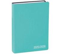 Quo Vadis - Agenda année scolaire - 2026-2027 - Eurotextagenda - Journalier - Multilingue - Galaxy - Vert - 12 mois de août à juillet - 12x17 cm - Papier Clairefontaine blanc - Fabrication française