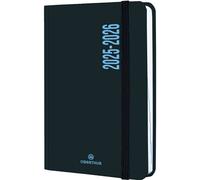 Agenda scolaire Oberthur Collection Alabama 1 Jour sur 1 page Année 2025-2026 10 x 15 cm Noir et Bleu
