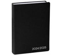 Quo Vadis - Agenda année scolaire - 2025-2026 - Eurotextagenda - Journalier - Multilingue - Galaxy - Noir - 12 mois de août à juillet - 12x17 cm - Papier Clairefontaine blanc - Fabrication française