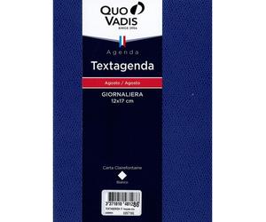 Agenda scolaire quotidien Quo Vadis, bleu, 12 x 17 cm, 2026-2027
