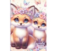 Agenda Scolaire: Renard | Journalier, une Page par Jour | 12 x 17 cm | Pour la Rentrée Scolaire, Ecole, Primaire, Collège, 6eme, 5eme, 4eme, 3eme, ... Fille, Ado | Rose, Girly, Mignon, Cute