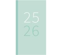 Agenda Scolaire Semainier 2025-2026 À Couverture Rigide Pour Étudiant Et Enseignant Vert Pastel