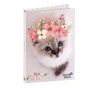 Agenda scolaire semainier Quo Vadis Collection Mes potes à pattes mignons Septembre 2026 à Septembre 2027 12 x 17 cm Modèle aléatoire