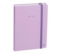 Quo Vadis - Agenda année scolaire - 2026-2027 - Eurotextagenda - Journalier - Multilingue - Pastel - Violet - 12 mois de août à juillet - 12x17 cm - Papier Clairefontaine blanc - Fabrication française