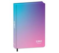 Agenda scolaire Teenace Special PU bleu violet rose 2026-2027 F.to standard 14 x 3,5 x 18 cm + porte-clés à paillettes et stylo coloré offert