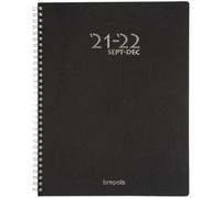Agenda Semainier 2023/2024 Brepols 16 Mois 21 X 29,7 Cm Noir