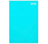 Agenda semainier 2026 format A4/A5/A6 - Couleur pastel - Pour étudiants, enseignants, maison, bureau - Semainier - Turquoise - Format A4