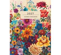Agenda Semainier 2027: Planificateur hebdomadaire 2027 élégant - Grand format vertical pour organiser vos rendez-vous, tâches, objectifs et projets.