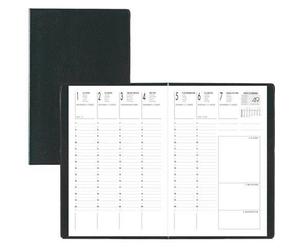 Agenda Semainier civil Olympe 16 x24 cm 1Semaine / 2Page Noir de janvier a décembre 2026