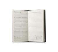 Agenda Semainier Exdi 8,6x16cm Noir