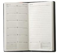 Agenda Semainier Exdi 8,6x16cm Noir Noir G