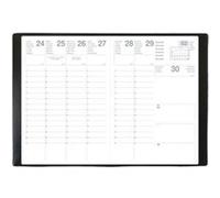 Agenda Semainier Exdi 9x13cm Noir G