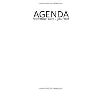 Agenda Simple - 1er Septembre 2020 Au 30 Juin 2021: 1 Page Complète Du Lundi Au Vendredi - (Samedi Et Dimanche Sur 1 Page)