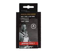 Agera Tools Éponges abrasives Proline Gold 610710-220 - Bloc de ponçage XL 4 côtés - 228 x 84 x 25 mm - Fine/moyenne - Gris-noir