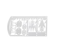 Ages 2 Pièces 22 En 1 Acier Inoxydable Hameçon Outil Carte Edc Accessoires De Pêche En Plein Air Camping Fournitures Survie Outil Carte Multi-Tool