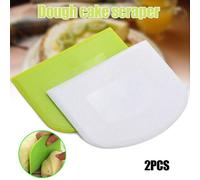 Ages 2 Pièces Pâte Grattoir Bol Grattoir Cutter Polyvalent Pour Pain Pâte Gâteau Fondant Sous Vente
