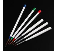Ages 3 Pièces Pinceau Bois Handel Nylon Cheveux Taille Différente Crochet Ligne Stylo Pour Aquarelle Huile Gouache Acrylique Peinture Art Outils