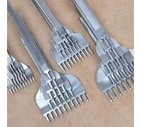 Ages Ciseau De Trous En Acier Inoxydable Ensemble D'outils D'artisanat Du Cuir? Kit De Poinçon De Couture? Sous-Vente