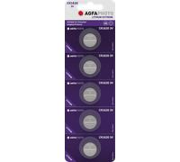 AGFA CR1620 X5 - Pile bouton lithium, CR1620, 3 V, 16,0 x 2,0 mm, lot de 5
