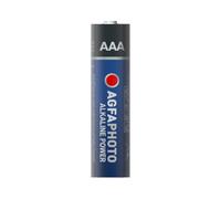 AgfaPhoto 110-803968 : Pile Alcaline AAA 1.5V Usage Unique, Lot de 10, Diamètre 10.5mm, Hauteur 44.5mm, Température d'opération -15°C à 55°C