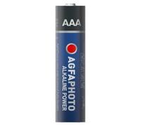 AgfaPhoto 110-803968 : Pile Alcaline AAA 1.5V Usage Unique, Lot de 10, Diamètre 10.5mm, Hauteur 44.5mm, Température d'opération -15°C à 55°C