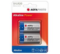AgfaPhoto Batterie Mono D LR 20 (2 pièces)