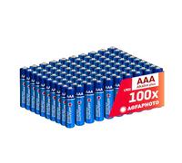 AgfaPhoto Piles AAA Alcalines Plus LR03 (1,5V, Lot de 100) - Longue Durée de Vie - Idéales pour Télécommandes, Jouets, Appareils Photo et Plus - Performance Fiable et Constante