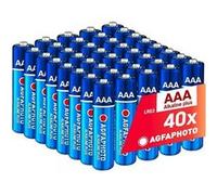 Boîte de 40 piles AgfaPhoto Alkaline PLUS, Micro AAA, LR03