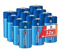 AGFAPHOTO Piles Mono D LR20 Alcalines Plus (1,5V, Lot de 12) - Longue Durée de Vie - Idéales pour Lampes, Radios, Jouets et Plus - Performance Fiable et Constante - Usage Domestique et Professionnel