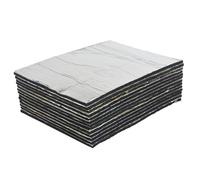 AggSound 13 pcs 10mm 40×33cm voiture coupé tapis d'Isolant d'automobile| Tapis d'insonorisation| Isolation bouclier thermique en aluminium pur (1,68㎡)