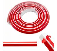 AggSound Moulures décoratives autocollantes blanches de 3 m, 15 mm x 15 mm, en silicone flexible, pour salle de bain, cuisine, salon, mur