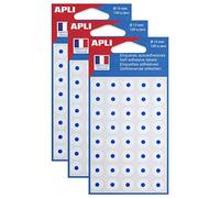 AGIPA Lot de 3 Pochettes 120 oeillets diam 13 mm blanc