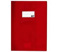 AGIPA Lot de 3 Protège-cahiers PVC 19/100ème 24 x 32 cm Opaque Rouge