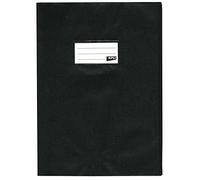 AGIPA Lot de 5 Protège-cahiers PVC 19/100ème 24 x 32 cm Opaque Noir